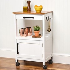 Rolling Kitchen Island Cart with Storage