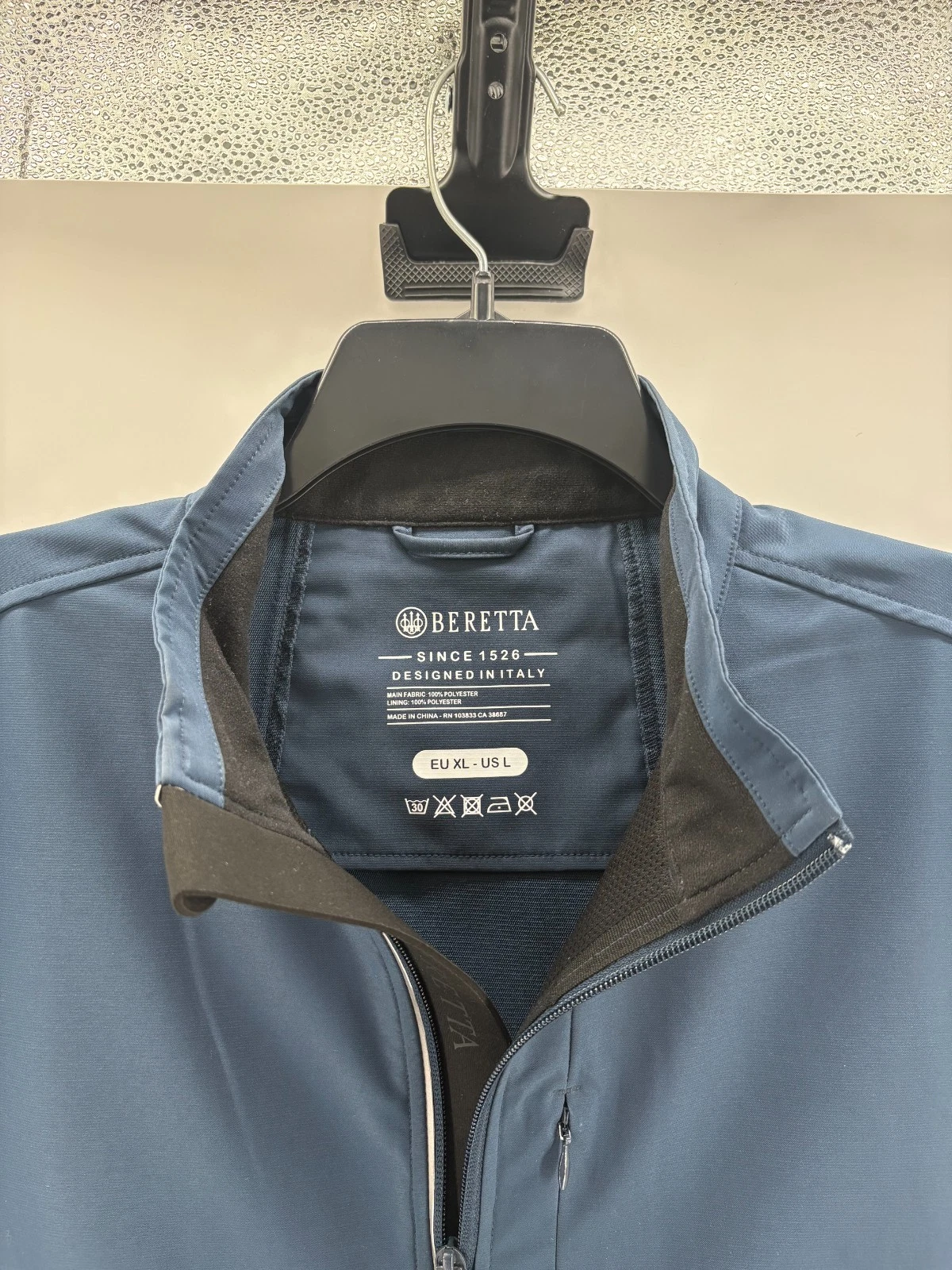 Beretta Windshell EVO Vest Blue Full Zip Hunting Outdoors Men's Sz. Large! image 4