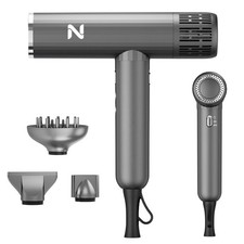 Ionic Professional Hair Dryer with Diffuser for Curly Hair,1600W 110000RPM Hi...