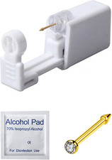 Nose Piercing Kit for Women Men,Self Nose Piercing Gun Kits with Nose Stud Dispo