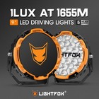 Lightfox Starrix 9" Osram LED Driving Lights Black Round Spotlight DRL Truck 4x4