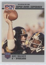 1990 Pro Set Super Bowl XXV Silver Anniversary Box Set Mike Wagner #114 te2