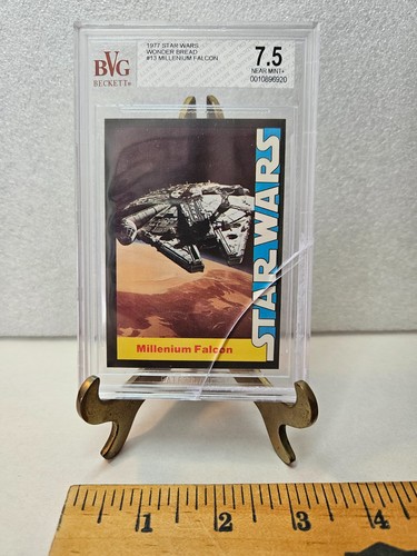 1977 Wonder Bread Star Wars #13 Millennium Falcon — BVG 7.5
