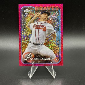 2024 Topps Chrome Magenta Speckle Refractor #19 AJ Smith-Shawver RC /350