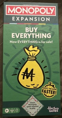 Monopoly Buy Everything Expansion Pack - Classic Monopoly Required 