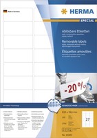 Herma Universal-Etiketten Special, 88,9 X 33,8 Mm, Weiß