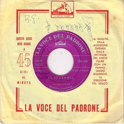 L'Allegra Brigata - La Spagnola / La Matchiche 7'' 45 Runden