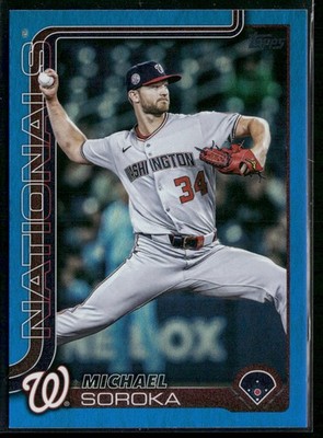 2025 Topps Update #US347 Michael Soroka Blue Holo Foil #/150