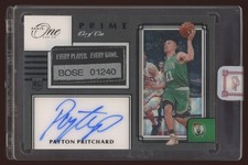 Payton Pritchard 2020 Panini One and One RPA Laundry Tag Auto 1/1 RC #PRJ-PPR