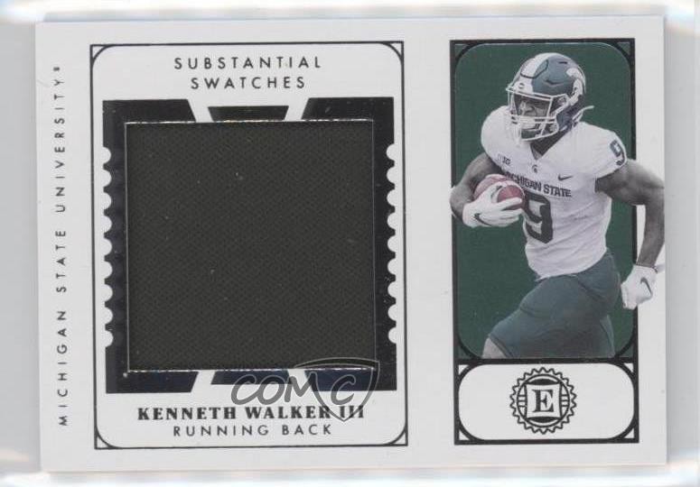 Kenneth Walker III Panini Chronicles Draft Picks Encased Substantial Swatches #ENKWA Base