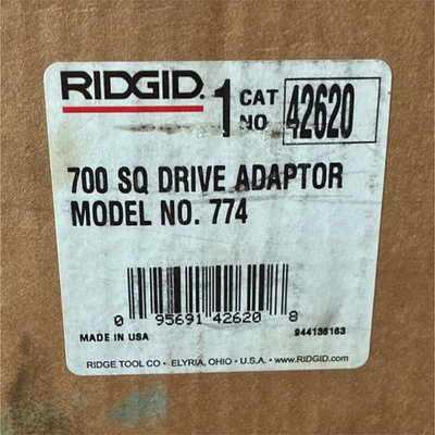 #ad RIDGID Drive Adaptor Model 774 Cat No. 42620 MPN 42620 Tool Type Drive Adaptor $120.00