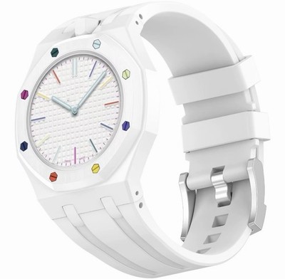 AP x Swatch Royal Pop Silicone Buckle Strap