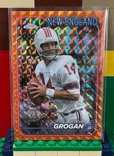 Steve Grogan - 2024 Topps Chrome Orange Geometric Refractor 24/25 - Patriots