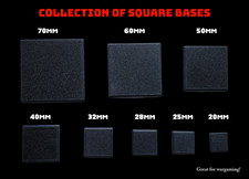 Warhammer Fantasy Battle, Old World, etc. Square Miniature Bases Printed in USA