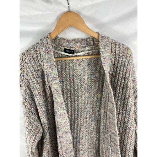 Torrid Colorful Knit Cardigan Sweater Size 2X - Picture 2 of 6