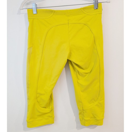 Adidas Stella McCartney 3/4 Running Tights in Canary Yellow Size Small - Picture 5 of 8