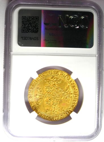 1419-67 Belgium Lion D'Or Gold Coin - Certified NGC Uncirculated Detail (UNC MS) - Picture 3 of 7