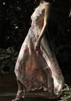 zimmermann corsage halter dress