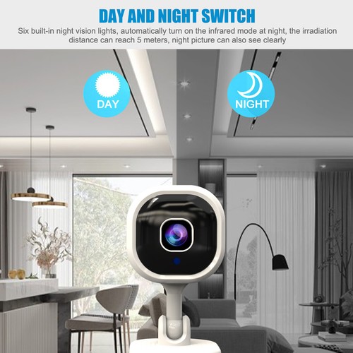 HD 1080P Smart Home Security Surveillance Camera Indoor Outdoor w/ Night Vision - Picture 3 of 12