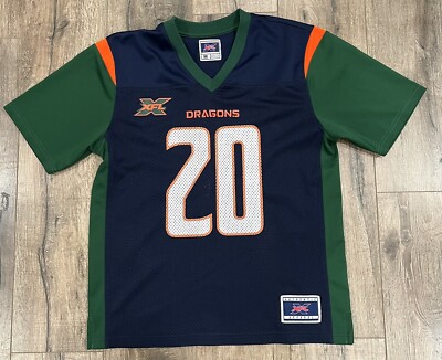 2020 Seattle Dragons #20 XFL Football Medium Jersey WWE Blue | eBay