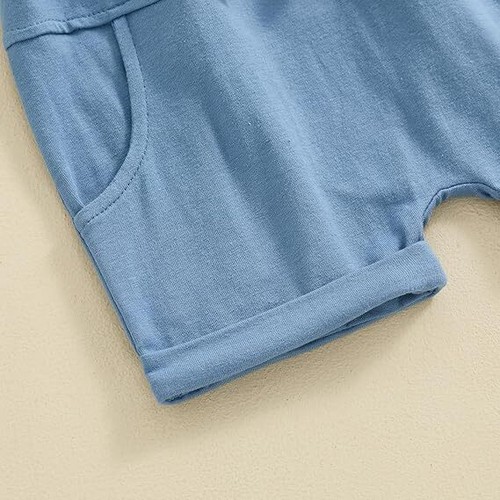 Toddler Baby Boy Clothes Summer Short Sleeve T-Shirt+Shorts Cute Infant Outfits - Picture 5 of 13