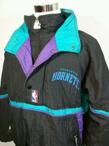 charlotte hornets starter jacket black