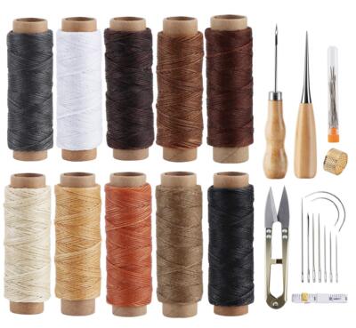 Leather Sewing Kit Upholstery Repair Kit for Furniture Canvas Weave Leather