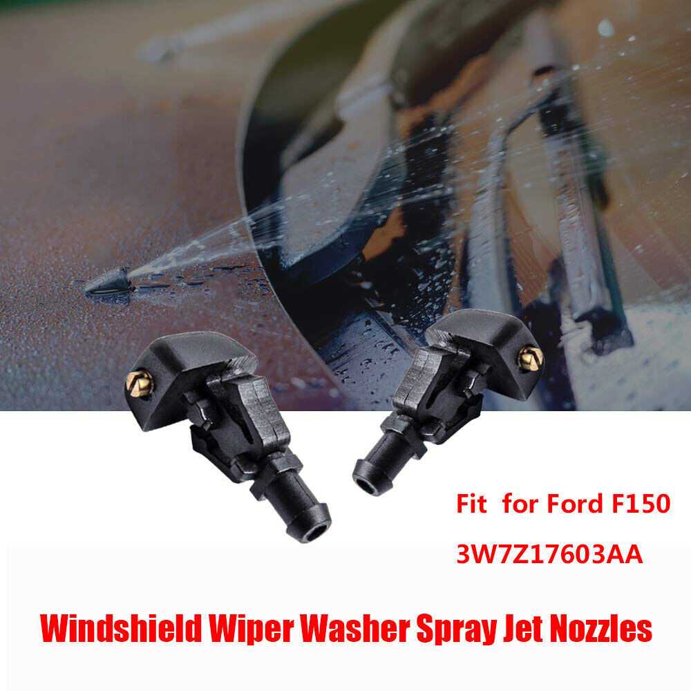 Windshield Washer Nozzle / Wiper Spray Jet - Fits Ford F150 2009-2017 & Other GM/Ford Models