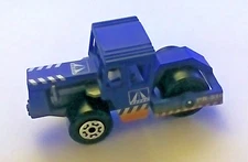 Matchbox Road Roller from 1998, Blue Die Cast Metal, Road Works Tractor, VG Cond