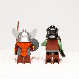 LEGO Castle Fantasy Minifigure: Troll Warrior 1 Orc (cas359) Dwarf (cas357) 7036