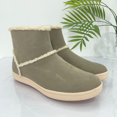 #ad #ad Clarks Cloudsteppers Boots Women 9 M Faux Fur Flat Winter Snow Shoes Zip Up $35.97
