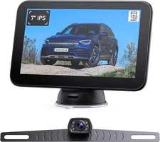 ZEROXCLUB Wired Backup Camera Kit with 7" Monitor HD 1080P Display for Car/Tr...