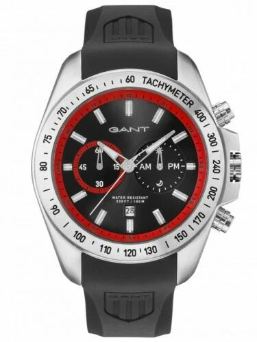 Спортивные наручные часы в серебряном корпусе GANT