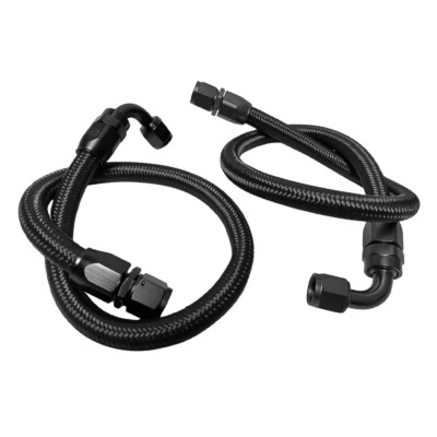10AN-AN10 Black Nylon Braided CPE Fuel Hose Oil Fuel Gas Line with CPE Fitting
