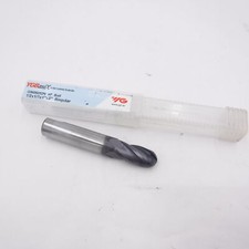 YGBasiX Solid Carbide Endmill 1/2" x 1/2" x 1" x 3" 4 Flute Ball Nose