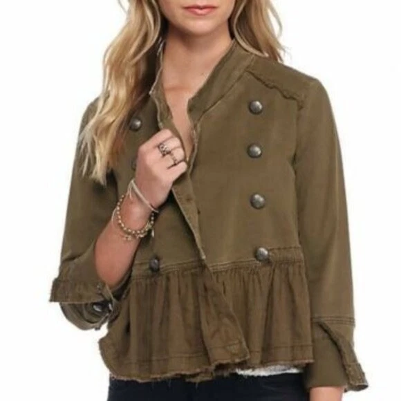 Free people deals military blazer