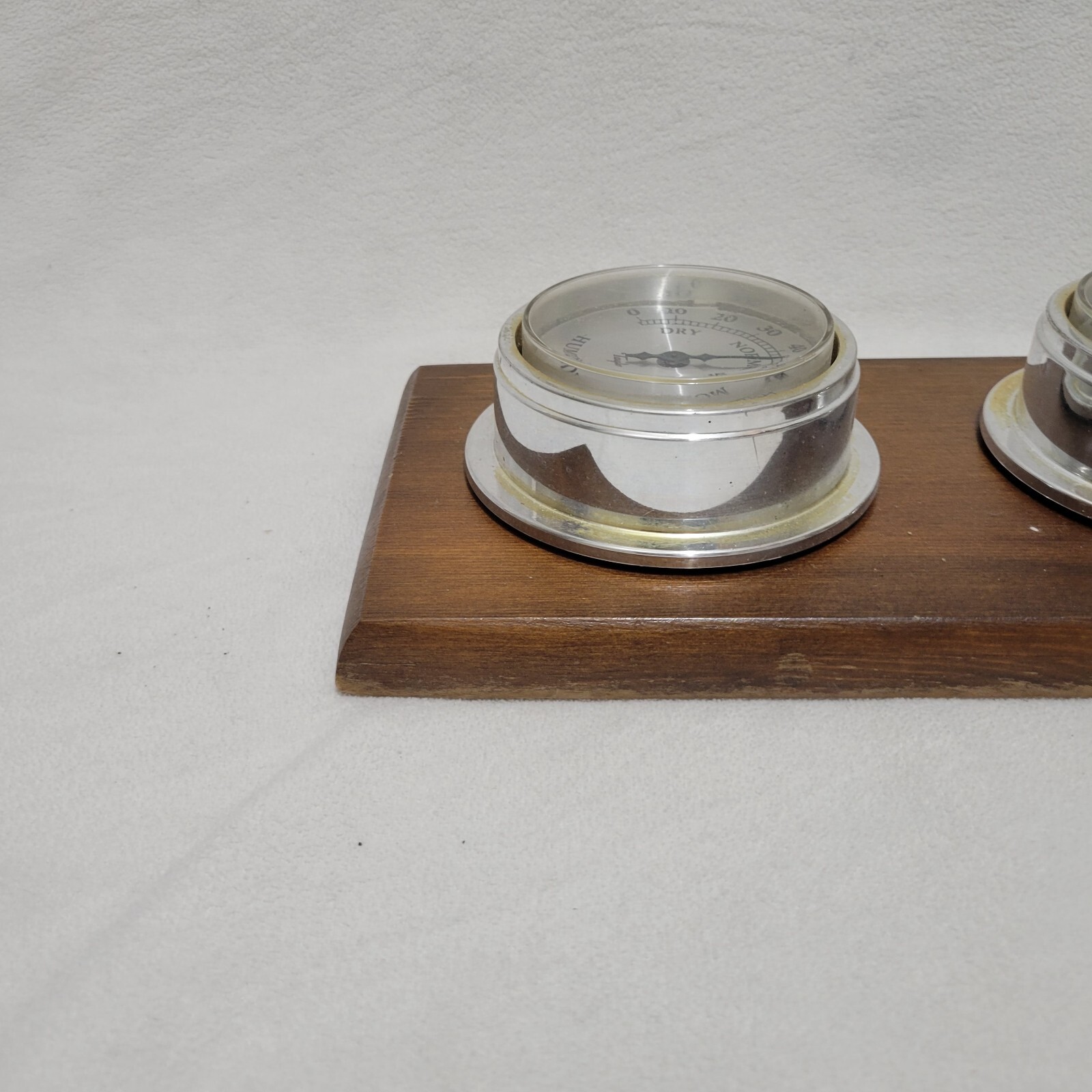 Vintage TAYLOR Weather Station Barometer Thermometer Humidity Wooden Wall Mount
