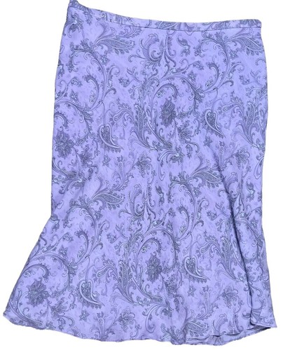 Jupe 100% Soie Imprimé Floral Grace Elements Taille 4 - Très Bon état