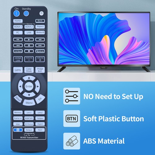 New Remote Control For Epson 2192876 / 219287600 Projector EH-TW9400W - Picture 3 of 7