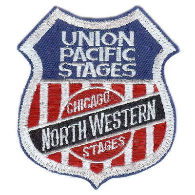 Patch- UNION PACIFIC/CHICAGO NORTHWESTERN STAGES (UP)  #2106- NEW- Free Shipping