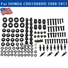 US Stock Black Fairing Bolts Screws Nut Kit For Honda CBR1000RR 2008-2011 MTC