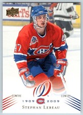 STEPHAN LEBEAU 2008-09 UPPER DECK MONTREAL CANADIENS CENTENNIAL NO 120     24478