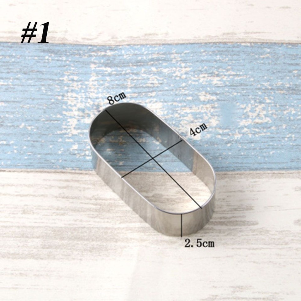 Kitchen Metal Baking Mousse Ring Stainless Steel Long Oval Cake Mold eBay