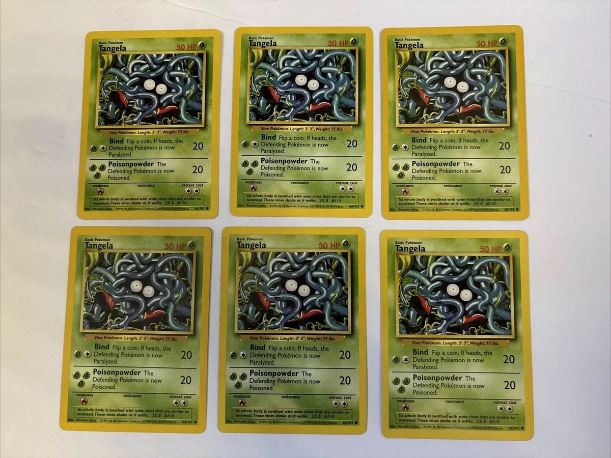 Pokemon TANGELA Base Set 2 Cards 96/130 Common Set Of 6 cards