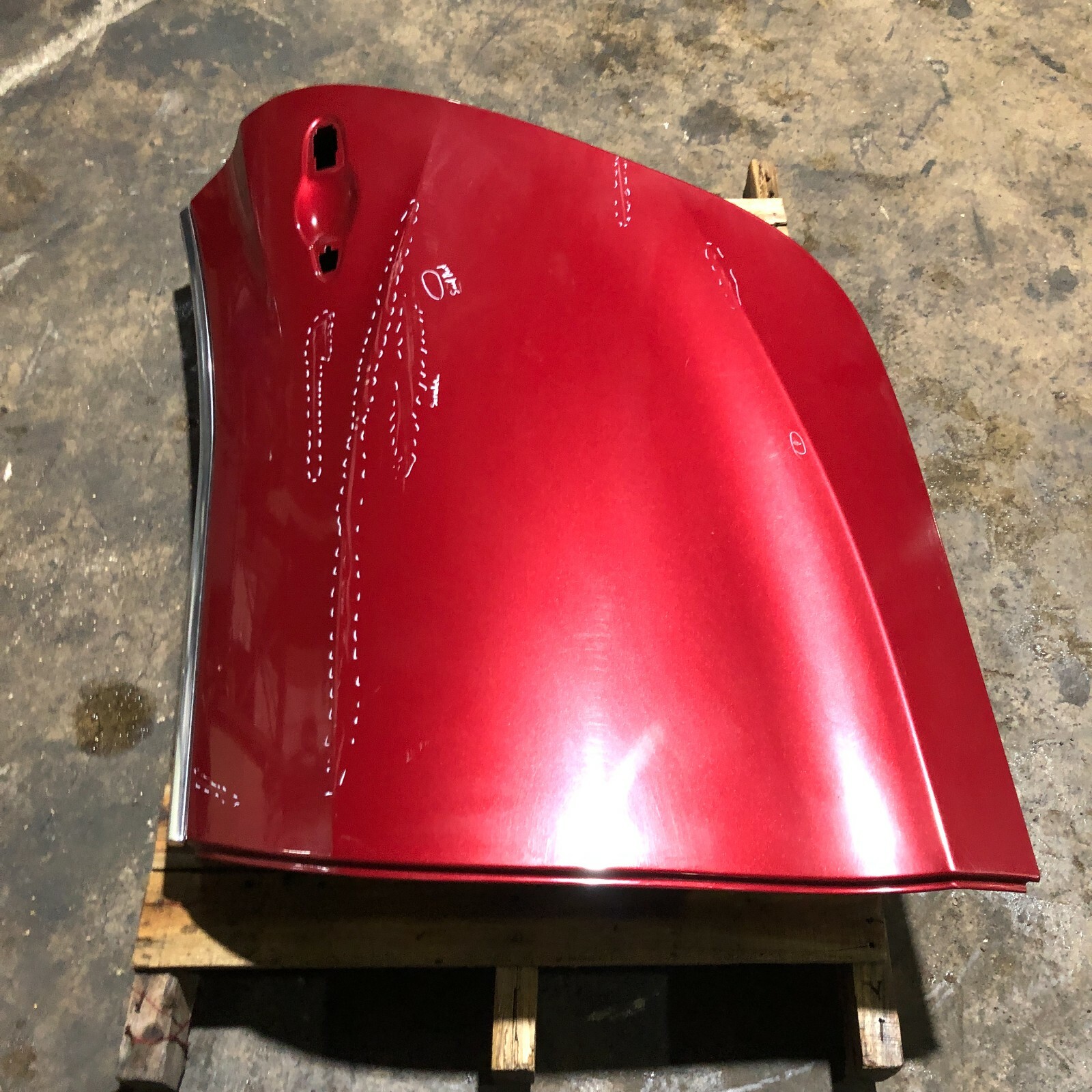 2014 - 2019 Maserati Ghibli M157 SQ4 Left Rear Door Skin Shell Ruby Red OEM