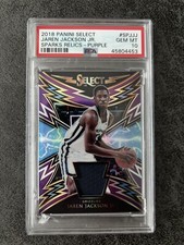 2018 Jaren Jackson PSA 10 Select Purple RC Relics Jersey Patch Rookie /99 Panini