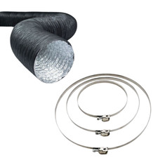 Tubo Asciugatrice Combi 250mm 10' | 5Mt + 2 Morsetti Giubileo