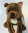 Brindle Staffordshire Bull Terrier 12" Hand Made Toy Staffie Amstaffm Plush Dog
