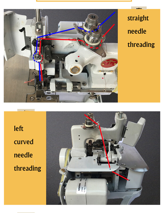 Four-Thread Household Overlocking Sewing Machine 4 Thread Overlock ...