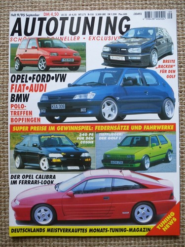 AUTOTUNING 9 1995 Magazin, Sammlung Konvolut selten rar